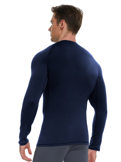 5 Pack Compression Shirts Men Long Sleeve Rash Guard Athletic Baselayer Undershirt Gear Tshirt For Sports Workout