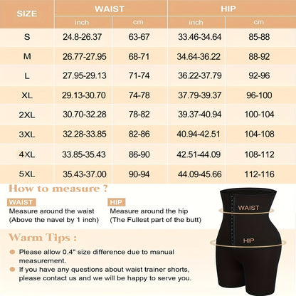 1pc IYDoaMea High Waist Shaper Shorts for Women - Tummy Control, Butt Lifter, Thigh Slimmer, Waist Trainer - Knit Fabric Body Shaper with Hand Wash Care - Ideal for Valentine's, Women's, Thanksgiving, Christmas, Halloween Fes