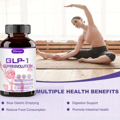 Buy 2 Get 1 Free-GLP-1 Gastrointestinal Capsule-Super Evolution Supplement, Helps Appetite, Contains Active Probiotics, AKK, Garcinia, White Lentils, Ceylon Cinnamon, Cactus Fruit-Antioxidant, Balanced Diet, Suitable for Both