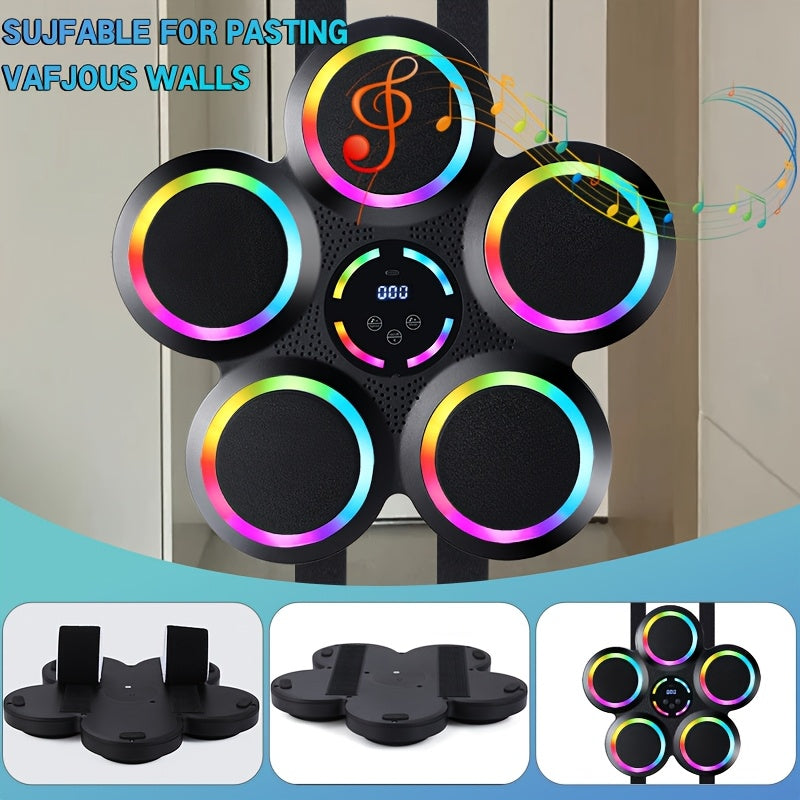 Intelligent Music Boxing Machine, Wall Mounted Boxing Machine, Height Adjustable, LED Intelligent Counting, 9 Modes For Speed Adjustment, 25 Meter Wireless Mobile Music Connection, With Boxing Gloves, Sports Music Boxing Trai